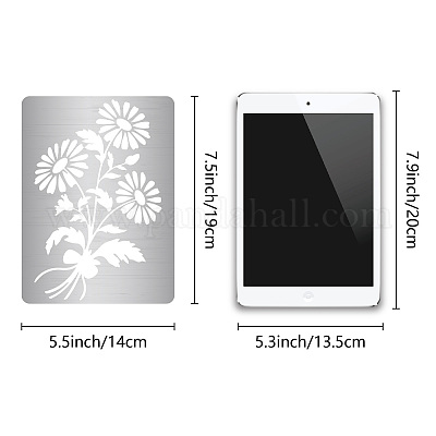 Трафареты для резки металла из нержавеющей стали DIY-WH0289-098-1