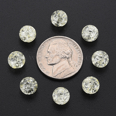 Прозрачных бусин акриловые треск MACR-S373-66-N01-1