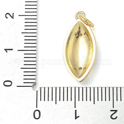 Подвески из латуни с эмалью в стойку KK-K392-18A-02-1