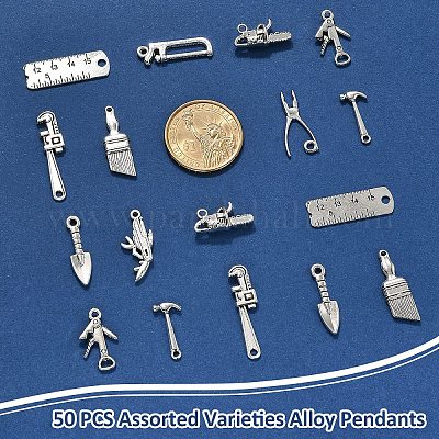 50шт 10 стиля подвески из сплава в тибетском стиле FIND-YW0007-18-1
