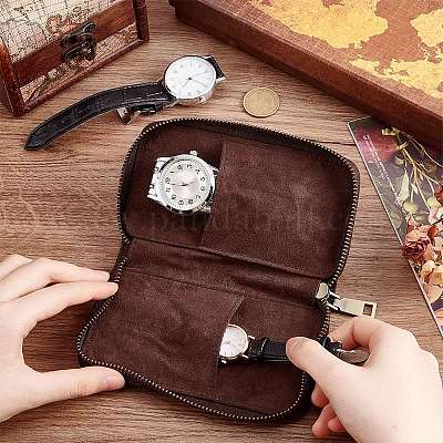 Коробки для часов из воловьей кожи CON-WH0106-10-1