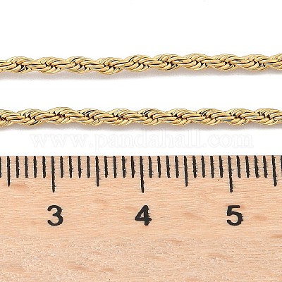 Ожерелья из цепочек-веревок из нержавеющей стали 304 X-NJEW-F226-03G-02-1