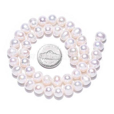 Нити из натурального культивированного пресноводного жемчуга PEAR-N013-08F-1