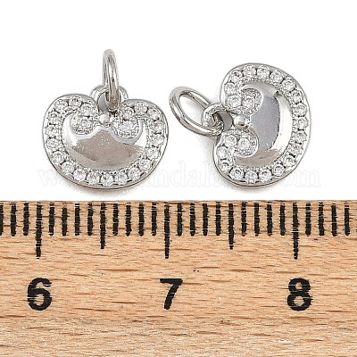 Латунные микро проложить кубического циркония подвески KK-A269-60P-1