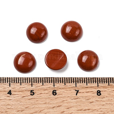 Природного красной яшмы кабошон&nbsp;G-H1596-FR-10mm-15-1