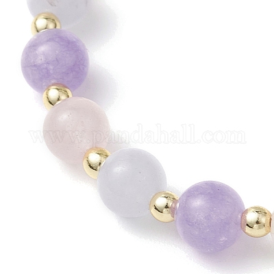 Браслеты с подвесками из натуральных аквамаринов BJEW-JB11731-1