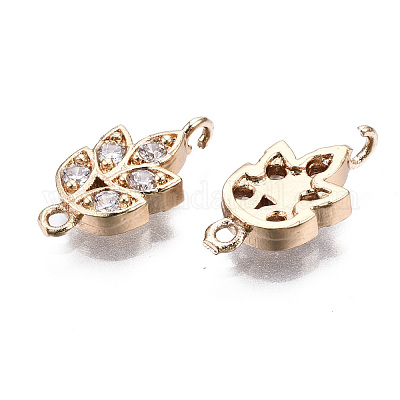 Латунные соединители с прозрачным кубическим цирконием X-KK-S359-157-RS-1