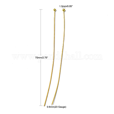 Контакты латунь шаровой головкой X-RP0.6x70mm-G-1
