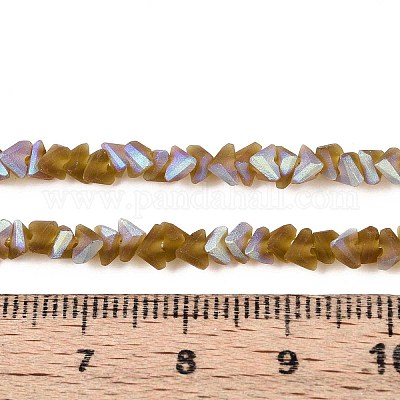 Матовые прозрачные стеклянные бусины GLAA-N054-4mm-05-1