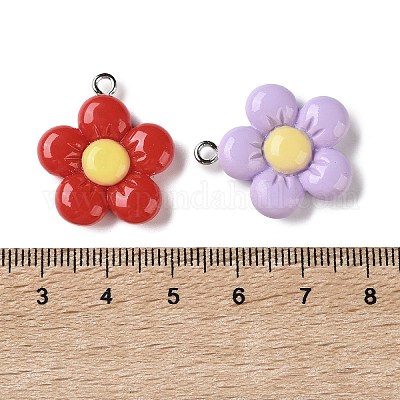 Подвески из непрозрачной смолы RESI-I352-02P-01-1