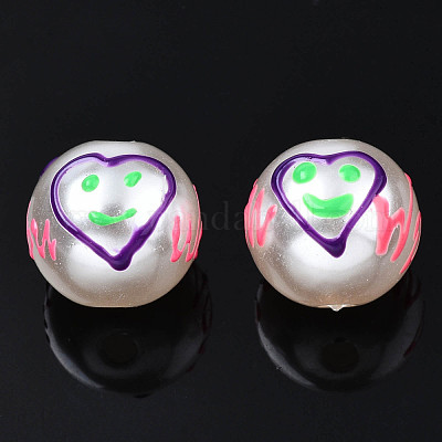 Абс пластиковые жемчужные бисера KY-N015-108-1