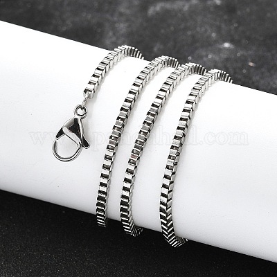 Устойчивые к потускнению венецианские цепи из хирургической нержавеющей стали 316 NJEW-JN01293-04-1