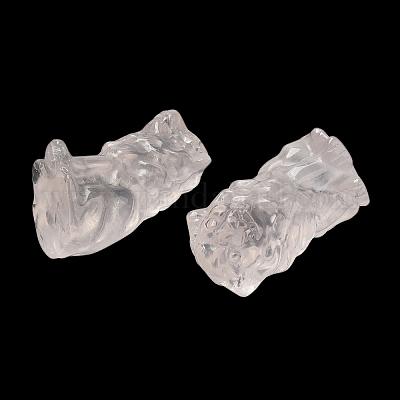 Украшение дисплея скульптуры из натурального розового кварца DJEW-Q002-01H-1