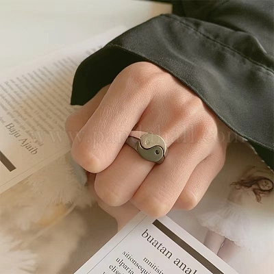 2 шт. 2 стильных открытых манжетных кольца со стразами RJEW-Z020-01-1