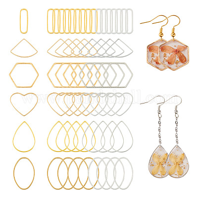 120шт 12 стильных латунных соединительных кольца KK-BY0001-02-1