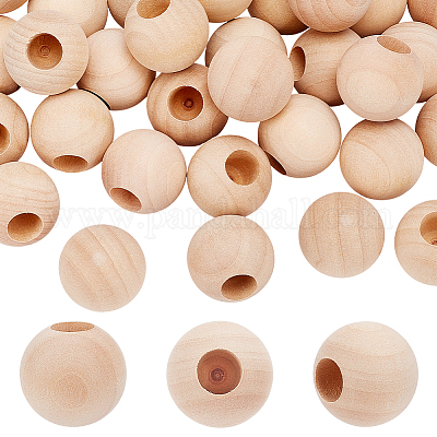30 Stück Holzperlen&nbsp;WOOD-OC0004-40A-1