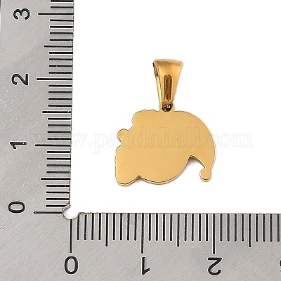 Подвески из нержавеющей стали 304 на рождественскую тематику STAS-R007-01G-G-1