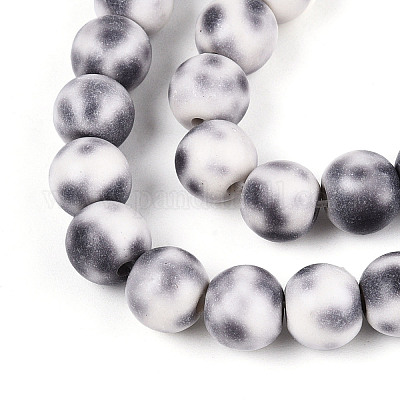 Синтетический бирюзовый круглых бусин пряди TURQ-T004-14C-1