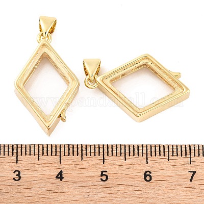 Стойки обшивки латунь медальона подвески KK-F874-01G-18-1