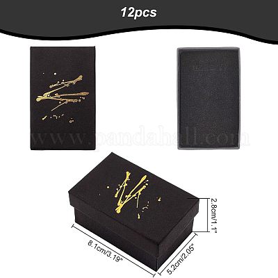 Коробки для упаковки ювелирных изделий из картона горячего тиснения CON-NB0001-89A-1