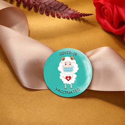 Брошь из белой жести JEWB-WH0013-004-1