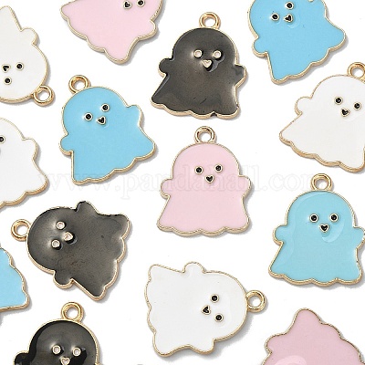 20шт 4 цвета сплава эмалевые подвески ENAM-YW0002-68-1