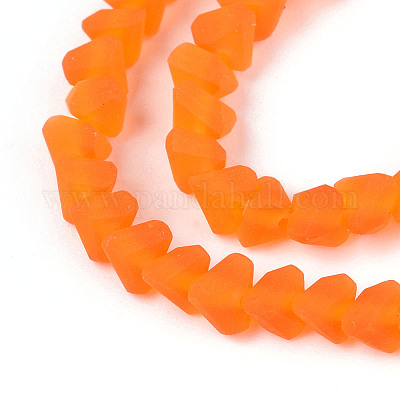 Матовые прозрачные стеклянные бусины GLAA-N016-4mm-09-1