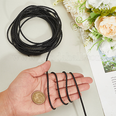 Круглый плетеный шнур из коровьей кожи с буквами длиной 5 м&nbsp;WL-GF0001-34A-03-1