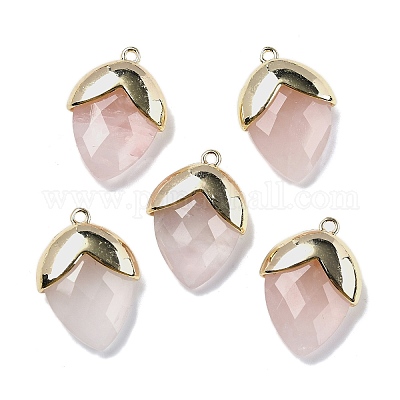 Природного розового кварца подвески G-U019-03B-05-1