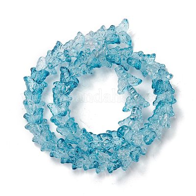 Прозрачный стеклянный бисер нить&nbsp;GLAA-K002-02J-1