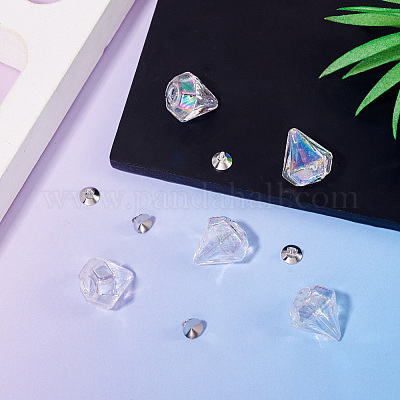 Наборы для самостоятельного изготовления подвесок из стеклянных бутылок с бриллиантами DIY-TA0012-40B-1