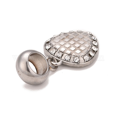 304 нержавеющая сталь хрустальные стразы европейские подвески-шармы STAS-F278-17P-1