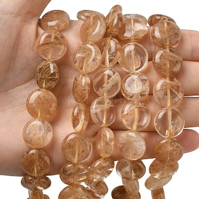 Арбуз камень стеклянные бусы пряди&nbsp;G-L648-B14-15mm-1