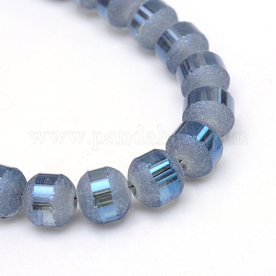 Chapelets de perles en verre électroplaqué&nbsp;X-EGLA-S131-6mm-A04-1