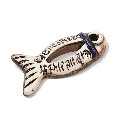 Ручной работы фарфора большие кулоны&nbsp;PORC-Z003-01D-1