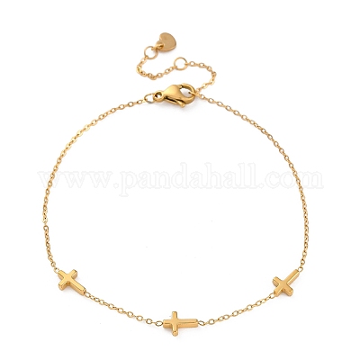 Браслеты из цепей и тросов из нержавеющей стали 304 BJEW-K265-06P-1