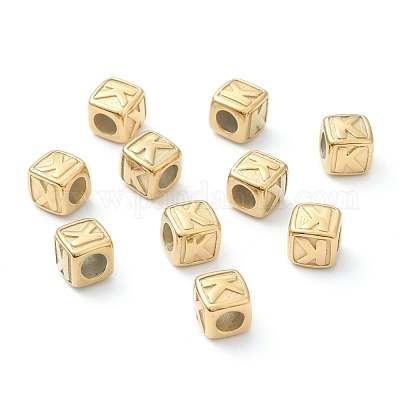 Европейские бусины из нержавеющей стали 304 STAS-H145-01K-G-1