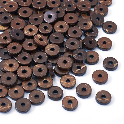 100 шт. натуральные кокосовые бусины COCO-TA0001-01B-1