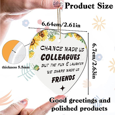 Подвесные украшения из печатного фарфора HJEW-WH0056-001-1