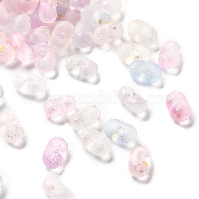 Прозрачные матовые акриловые бусины градиентного цвета X1-OACR-M023-06I-1