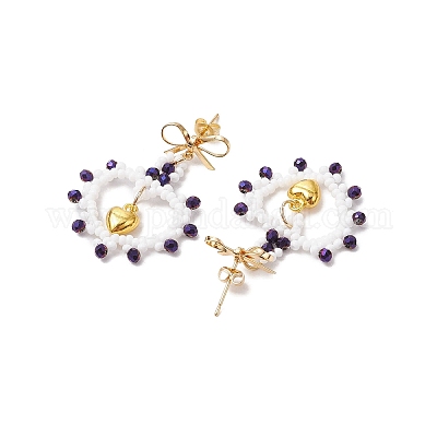 Стеклянные бусины EJEW-MZ00396-1