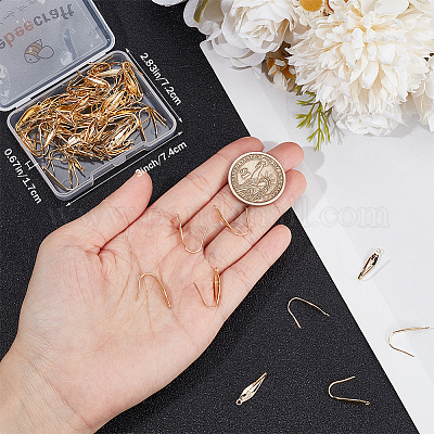 80 шт. крючки для сережек из хирургической нержавеющей стали 316 STAS-BBC0004-23-1