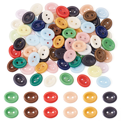 80 шт. фарфоровые пуговицы с 2 отверстиями PORC-PJ0001-02F-1