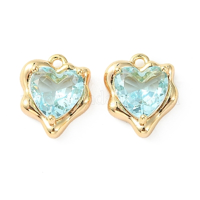 Латунные микро проложить кубического циркония подвески KK-L208-06G-01-1