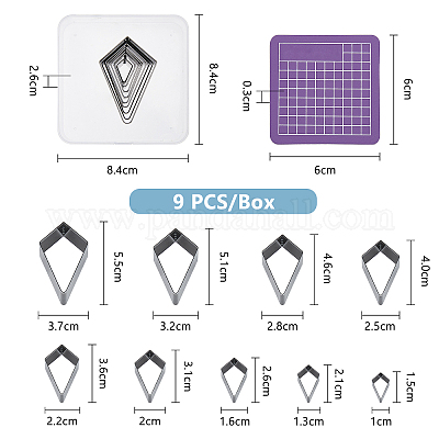 Набор шаблонов для резки железа 9 шт. DIY-SD0001-97-1