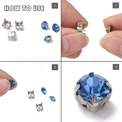 Некорневая нержавеющая сталь 201 с креплениями для пришивания зубцов STAS-L229-06P-1