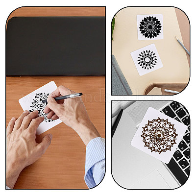 Briques de papier pour zentangle&nbsp;DIY-WH0591-276-1