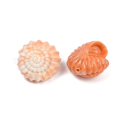 Резные бусины из синтетического коралла CORA-S025-03B-1