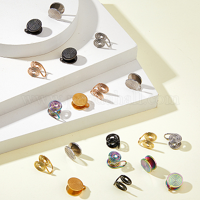 18 шт. 9 стиля сережек-манжет из нержавеющей стали 304 EJEW-HS0001-19-1