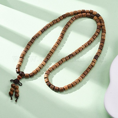 Деревянные круглые бусины браслеты обертывания BJEW-U041-02A-1